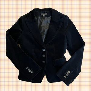 H&M Black Corduroy Blazer - Size 6